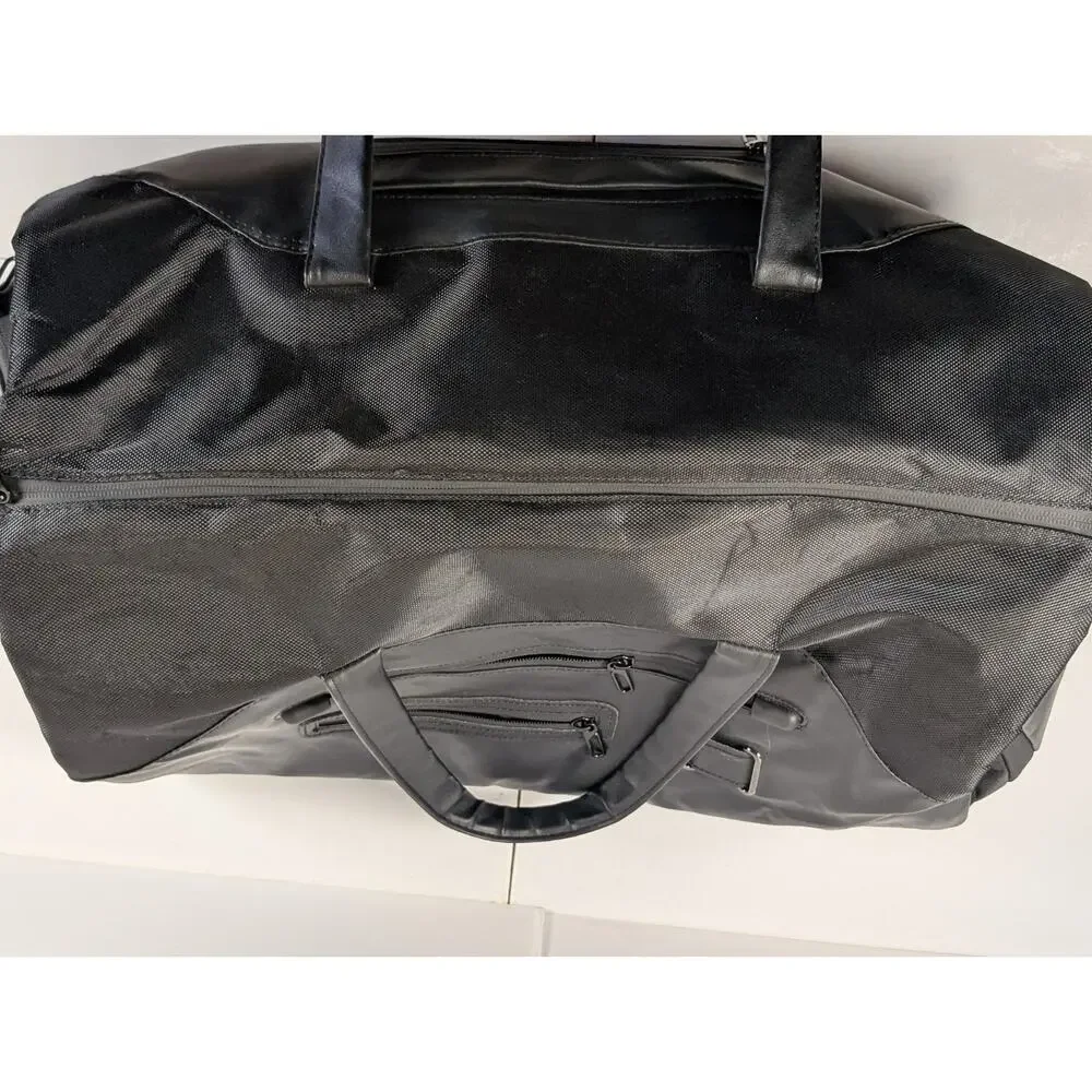 Swiss Design Hanging Garment Bag Convertible Duffel Suit Travel Bag Black 24